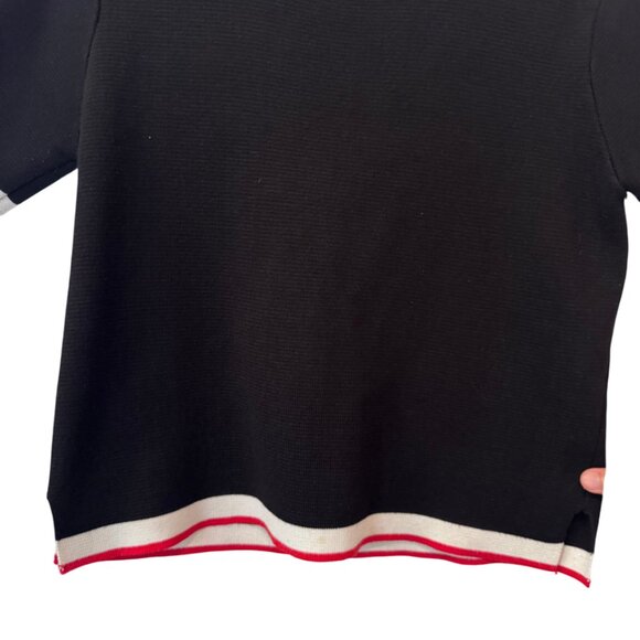 Zara black knit short sleeve top size S - Picture 5 of 8